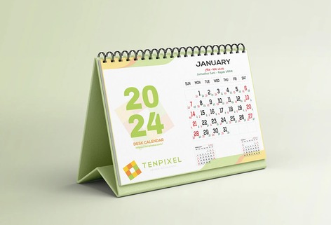 Desk calendar for Tenpixel
