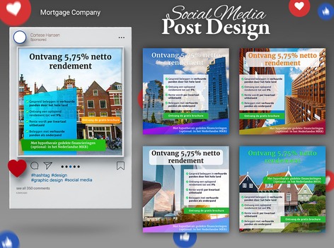 Social media ads for a mortgage company