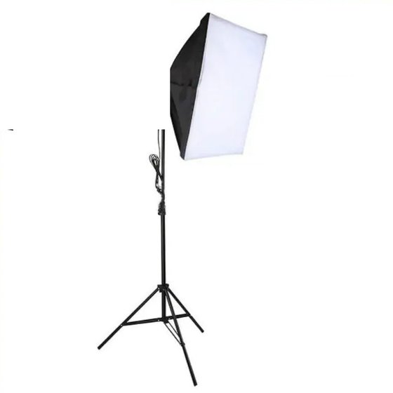 Softbox light on a stand